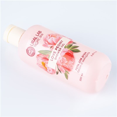 Гель для душа женский, 300 мл, аромат пиона и миндаля, URAL LAB