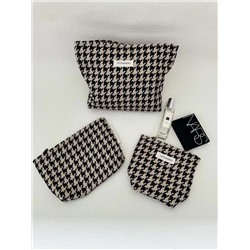 Retro handheld travel bag, capacious liner, cosmetic bag, organizer bag to go out