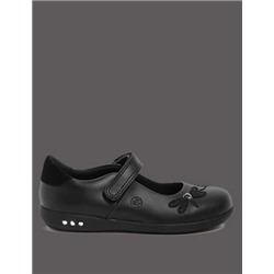 Kids’ Leather Flashing Light School Shoes (8 Small -1 Large)
