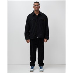 Спортивный костюм мужской весна-лето черного цвета 55040Ch