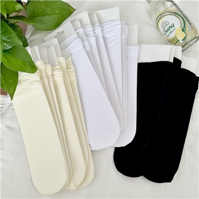 Summer thin colored silk breathable Japanese footwear for leather shoes, knee socks