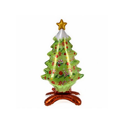 Воздушный шар фольгированный 47" «Новогодняя елочка», под воздух