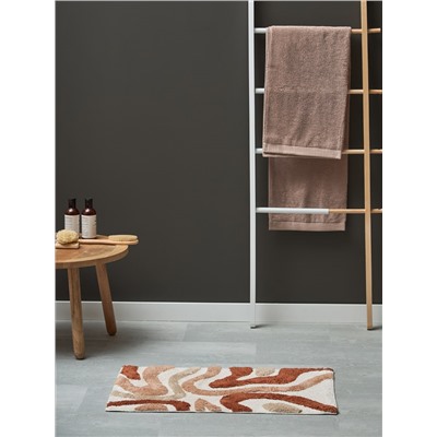 Коврик для ванной Flow терракотового цвета из коллекции Ethnic