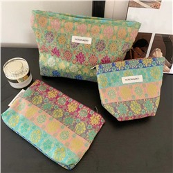 Capacious cosmetic bag, handheld storage bag, small clutch bag, travel bag, liner