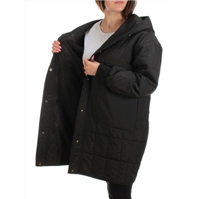 22332 BLACK Куртка демисезонная женская (50 гр. синтепон)