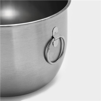 Набор посуды «Турист», 3 предмета: кружка 1.35 л, миска 650 мл, тарелка 300 мл, нержавеющая сталь, хромированный