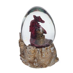 Фигурка декоративная в стекл.шаре "Дракон", D 7 см, L7,5 W7 H11 см, 2в.