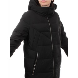 98720 BLACK Пальто зимнее женское (холлофайбер 150 гр.)