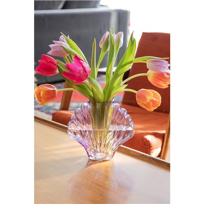 Ваза для цветов Seashell, 18,5 см, лиловая