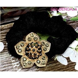 Резинка для волос со стразами велюровая Р2 тип 2