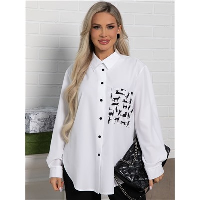 Рубашка Паола (белая) Б15480-8М