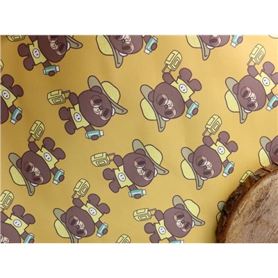 Упаковочная бумага «Teddy», yellow (50*70 см)