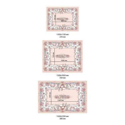 Скатерть новогодняя Этель "Pink magic" 150х110см +/-3см с ГМВО, хл100%