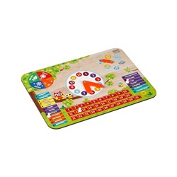 Обучающая игра ТРИ СОВЫ Часы-календарь "Времена года", дерево