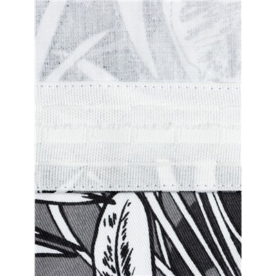 Комплект штор для кухни с подхватами Этель Palm leaves, 149×180 см - 2 шт.