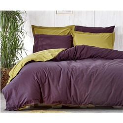 2 сп. Евро Комплект Постельного Белья Cotton Saten Basic Mor Çift - EcoCotton
