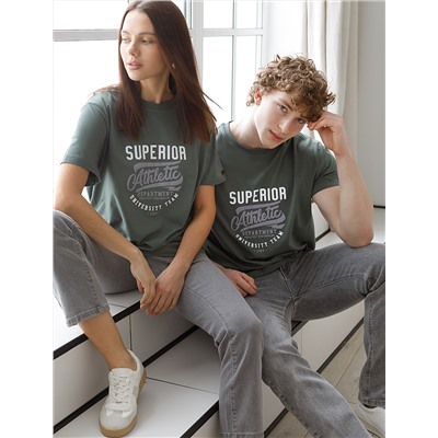 Футболка из премиального хлопка с авторским принтом