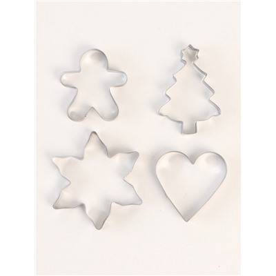 Формы для выпечки новогодние «Классика», 4 шт.