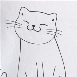 Постельное бельё Этель 1,5 сп "Dancing cats", 143х215 см, 150х214 см, 50х70 см -1 шт, 100% хлопок, бязь