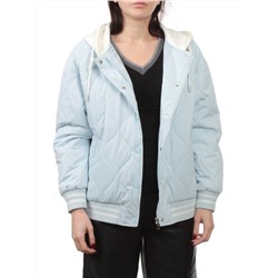 H24-90 LT. BLUE Куртка бомбер демисезонная женская (100 гр. синтепон)