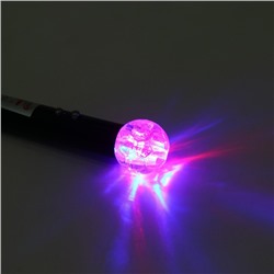 Лазерная указка, с карабином, 2 LED, 4 режима, 8.5 х 2 см, черная