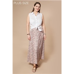 Базовая блузка из легкого хлопка с плетеной полосой