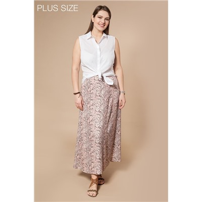 Базовая блузка из легкого хлопка с плетеной полосой