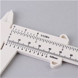 Штангенциркуль для разметки бровей, 21×7.5 см, белый