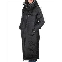 9120 BLACK Пальто зимнее женское (200 гр. холлофайбера)