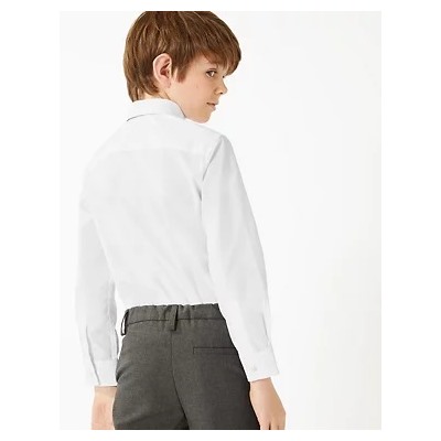 3pk Boys' Easy Iron School Shirts (2-16 Yrs)