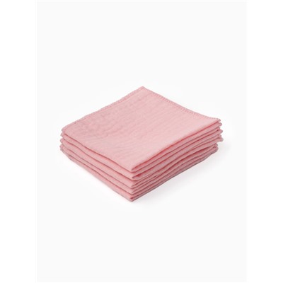 Набор платочков Крошка Я Rose 20*20 см-5 шт, муслин, 100 % хлопок