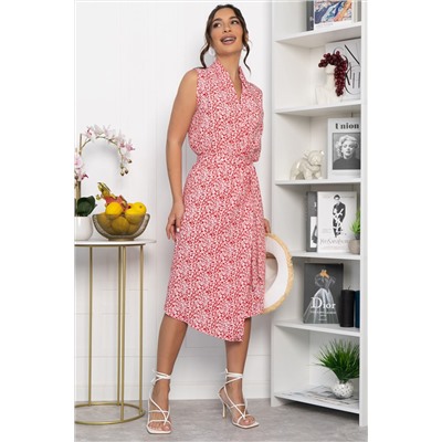 Платье Хьюми (красно-белое) П13935-35М