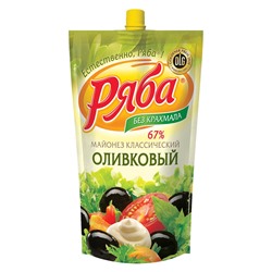 Майонез "Классический Оливковый" 390гр пакет ТМ Ряба 1/24