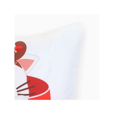 Наволочка декоративная новогодняя «Этель. Новогодняя чашка со звёздами» 40×40 см