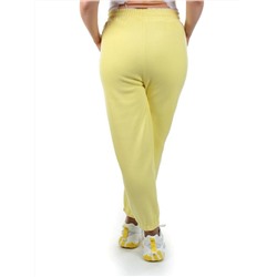 08 YELLOW Брюки спортивные женские на флисе (100% хлопок) 7986