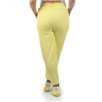 08 YELLOW Брюки спортивные женские на флисе (100% хлопок) 7986