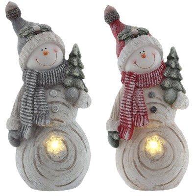 GAEM Фигурка декоративная "Снеговик" с подсветкой (АААх3, н/п), L24 W15 H53 см, 2в.