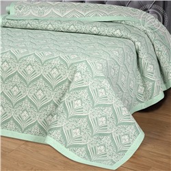 Покрывало жаккардовое Сады востока зеленое