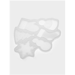 Форма для леденцов «Новогодние леденцы», силикон, 6 ячеек, 15×13 см, прозрачная