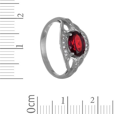 Кольцо 'Белла' с гранатом и фианитами ТФКС.796ГР1.75