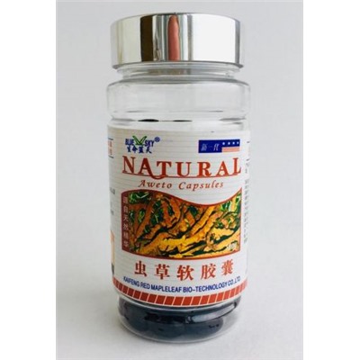 Кордицепс в капсулах 冬虫夏草胶囊 около 100капс*500мг