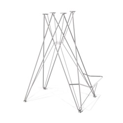 Стул полубарный SHT-ST35-1/S66-1
                        угольно-серый / хром лак