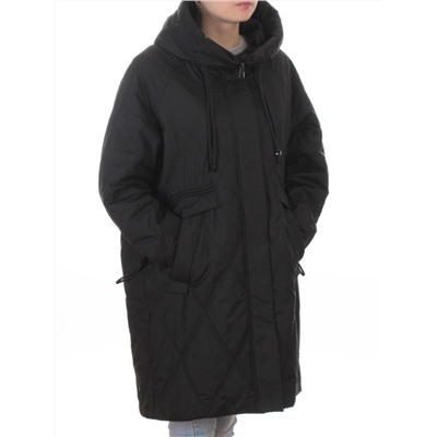 8010 BLACK Куртка демисезонная женская (100 гр. холлофайбер)