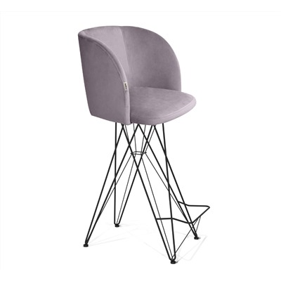 Стул барный SHT-ST33/S66
                        сиреневая орхидея / черный муар