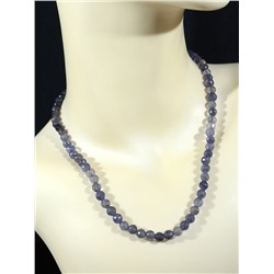 Бусы из Иолита шарик гр.6мм, 48см, 26,6г