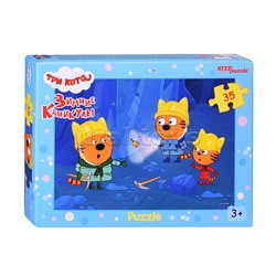 Пазлы 35 "Три кота. Зимние   каникулы" (АО "СТС")