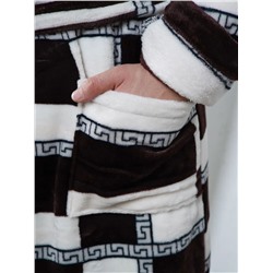 Халат Мистер клетка коричневый ИвК