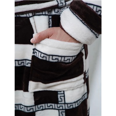 Халат Мистер клетка коричневый ИвК