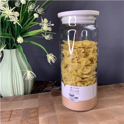 160-182 Банка для сыпучих продуктов 1400мл. (х12)Стекло