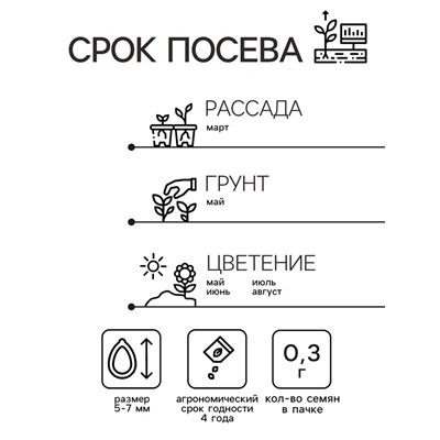 Семена Люпин "Белый аист", ц/п,  0,3 гр.